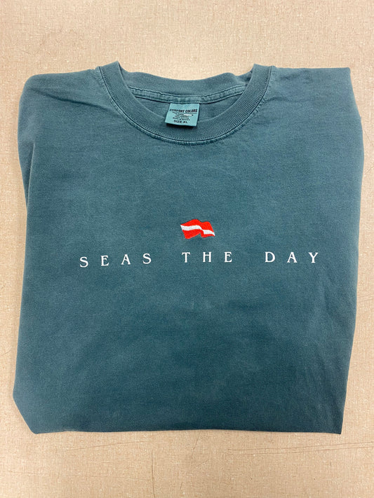 Seas The Day Embroidered T-Shirt