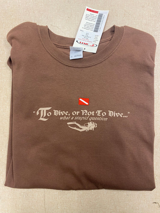 To Dive or Not To Dive Embroidered T-Shirt